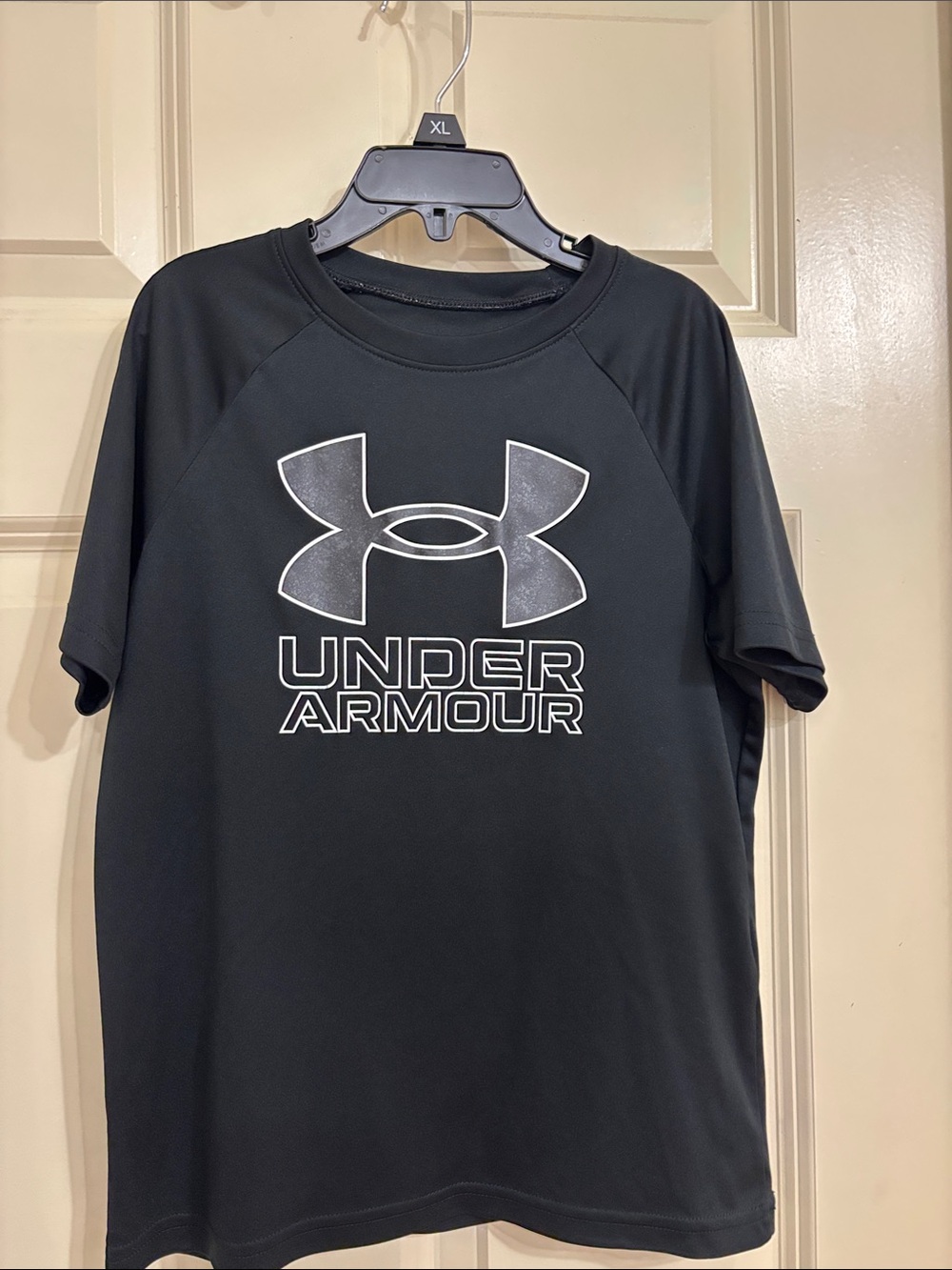Under Armour Black Short-Sleeve Logo Performance Tee